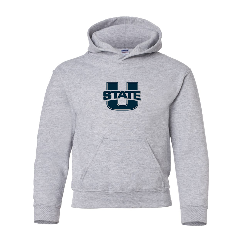 Youth Utah State Aggies  Gildan Heavy Blend  Hooded Sweatshirt